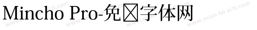Mincho Pro字体转换